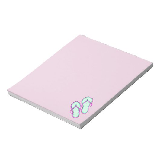 Kleurstoffen Teenslippers 1 Notitieblok (Linkerzijde)