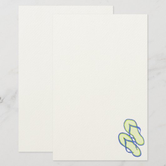 Kleurstoffen Teenslippers 2 Papier (Voorkant / Achterkant)