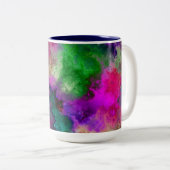 Kleurstoffen Tweekleurige Koffiemok (Voorkant rechts)