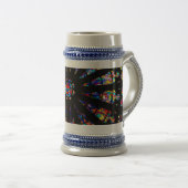 kleurstoffen van kleurloos glas bierpul (Voorkant rechts)