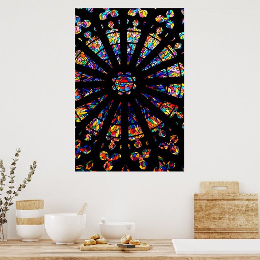 kleurstoffen van kleurloos glas poster (Keuken)