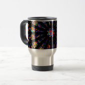 kleurstoffen van kleurloos glas reisbeker (Voorkant links)