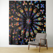 kleurstoffen van kleurloos glas wandkleed (In situ)