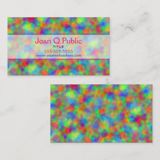 Kleurstoffen Visitekaartje (Voorkant / Achterkant)