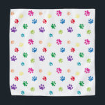 Kleurstoffen voor verf bandana<br><div class="desc">Show hoeveel je van dieren houdt met deze schattige,  kleurrijke,  gepatterde banaan. Ziet ook geweldige met een zwarte achtergrond. Laat je huisdier er schattig uitzien.</div>