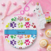 Kleurstoffen voor verf papieren bordje (Feest)