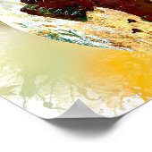 Kleurstofgitaar Poster (Hoek)