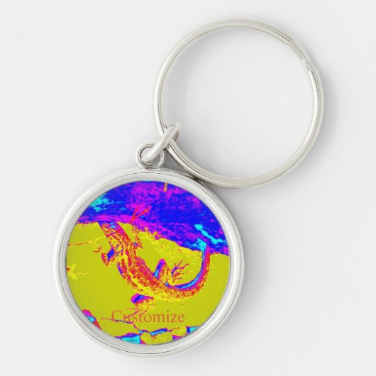 Kleurstofhagedis Thunder_Cove Sleutelhanger (Voorkant)