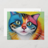 Kleurstofkat Briefkaart (Voorkant / Achterkant)