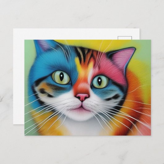 Kleurstofkat Briefkaart (Voorkant / Achterkant)