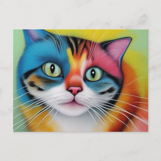 Kleurstofkat Briefkaart (Voorkant)