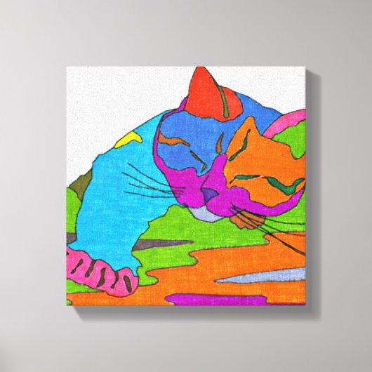 Kleurstofkat Canvas Afdruk (Voorkant)