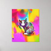 Kleurstofkat Canvas Afdruk (Voorkant)
