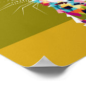 Kleurstofkat Poster (Hoek)