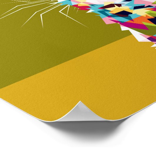 Kleurstofkat Poster (Hoek)