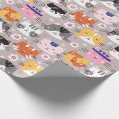 Kleurstofkatten Cadeaupapier (Hoek)