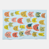 Kleurstofkatten Kittens Blue Theedoek (Horizontaal)