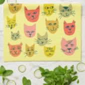 Kleurstofkatten Kittens Blue Theedoek (Gevouwen)