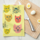 Kleurstofkatten Kittens Blue Theedoek (Quarter Fold)