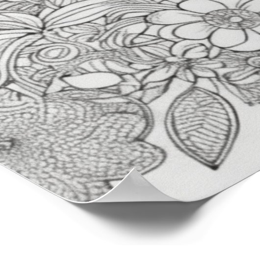 Kleurstofkleuring Poster wanddecor aandampen (Hoek)