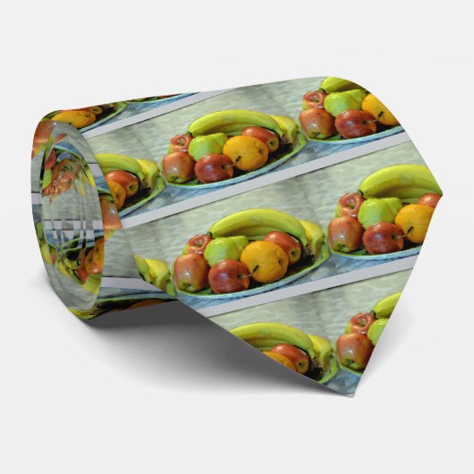 Kleurstoflade, Oranje, appel, peren, Stropdas (Opgerold)