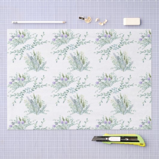 Kleurstofpapier voor wilde bloemkool tissuepapier (Craft)