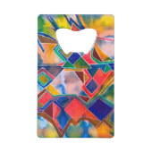 Kleurstofpatroon Creditkaart Flessenopener (Voorkant)