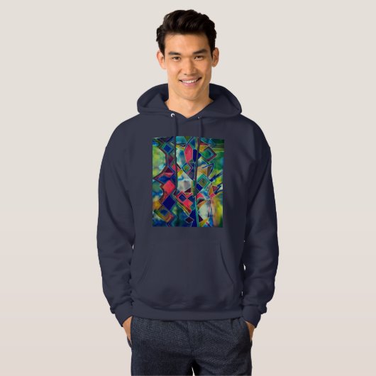 Kleurstofpatroon Hoodie (Voorkant volledig)