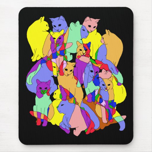 Kleurstofpatroon Muismat (Voorkant)