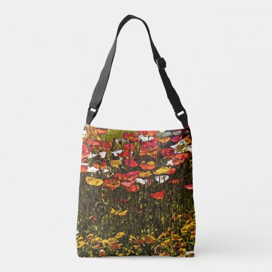 KLEURSTOFPOPPEN VOOR DE ZON CROSSBODY TAS (Achterkant)