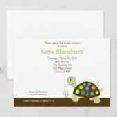 Kleurstofschildpad Modern 5x7 Baby shower Kaart (Voorkant / Achterkant)