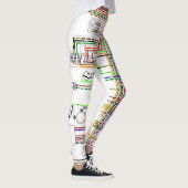Kleurstofstroomschema Leggings (Rechts)