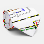 Kleurstofstroomschema Stropdas (Opgerold)