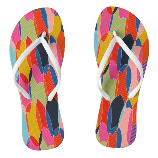 Kleurstofsurfplanken Teenslippers (Voetbed)