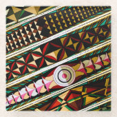 Kleurstofwolken van de Spaanse kerk Glazen Onderzetter (Voorkant)