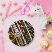 Kleurstofwolken van de Spaanse kerk Papieren Bordje (Feest)