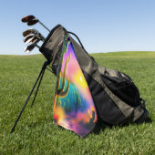 Kleurstofzonnemonogram Golfhanddoek (Groen)