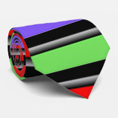 Kleurstreep3 wijzigen stropdas (Opgerold)