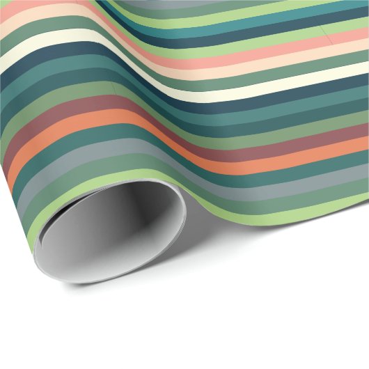 Kleurstrepen Cadeaupapier (Rol Hoek)