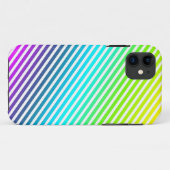 Kleurstrepen - geel groen blauw violet Case-Mate iPhone case (Achterkant (horizontaal))