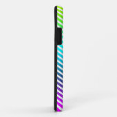 Kleurstrepen - geel groen blauw violet Case-Mate iPhone case (Achterkant/rechts)