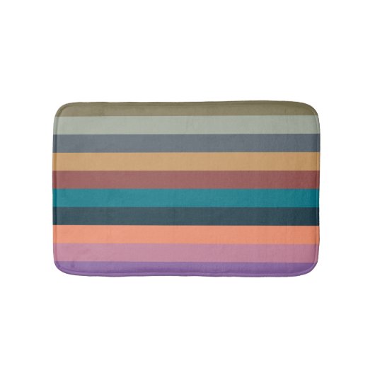 kleurstrepen in kleurrijk pastel badmat (Voorkant)
