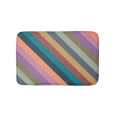 kleurstrepen in kleurrijk pastelbad badmat (Voorkant)