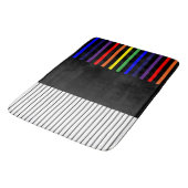 Kleurstrepen voor Pop - Regenboog Badmat (Gekanteld)