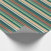 Kleurstrepes Cadeaupapier (Hoek)