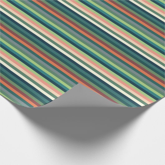 Kleurstrepes Cadeaupapier (Hoek)