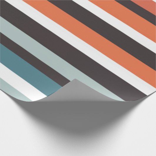 Kleurstrepes Cadeaupapier (Hoek)