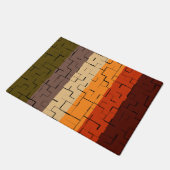 Kleurstrepes herfst deurmat (Schuin)