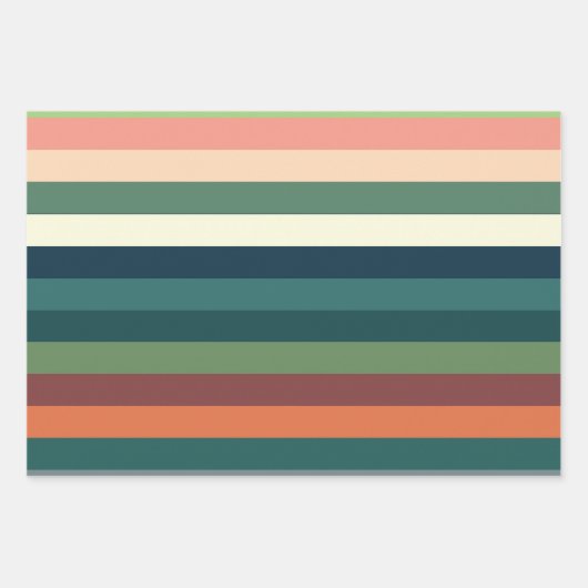 Kleurstrepes Inpakpapier Vel (Voorkant 2)