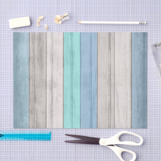 Kleurstroepen met tapijten tissuepapier (Craft)